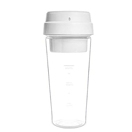 F FABOBJECTS Cold Pressed Juicer Juicer Portable Blender 400ML Fruit Cup Extracter Juicing Mixer Magnetic Charging For Travel Home (Color : White)