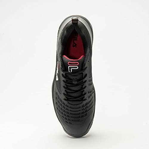 Tênis Fila Axilus Ace Clay Preto e Vermelho-42