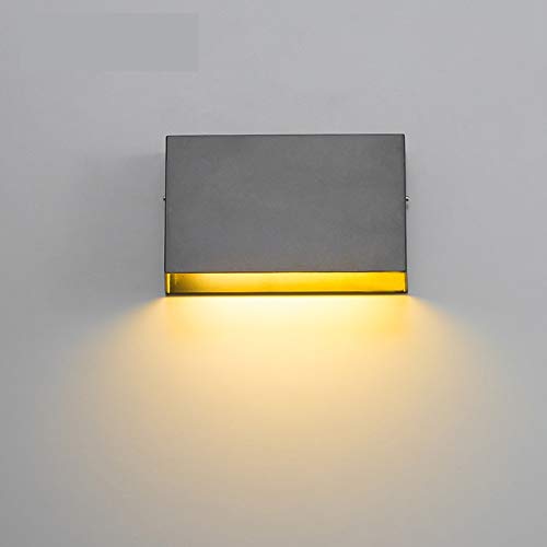 Luminaire étanche LED 6W cube noir anti-humidité pour extérieur et bain