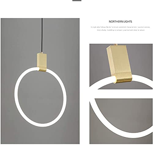 Candelabros acrílicos LED de arte nórdico modernos para pasillo 3