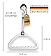 FabaCare Bettgalgen Handgriff, ergonomisch geformt, Trapezgriff, Bettgriff, Aufrichtgriff, Bügelgriff, Gummihandgriff, Stangengriff, Balkengriff, Handfasser, Aufrichthilfen, Komfortgriff, CLN-3201