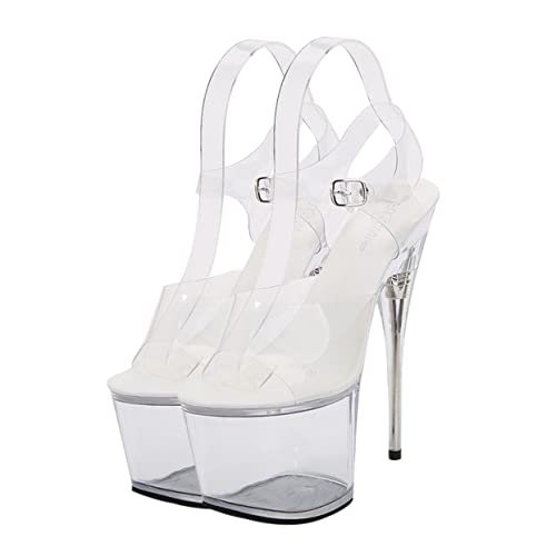 Sandales à talons transparentes élégantes SOIMISS tissu synthétique