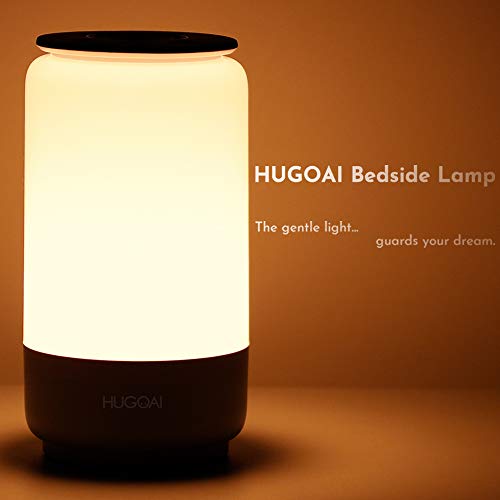 Hugoai Led Table Lamp, Bedside Lamp, Nightstand Lamps For Bedrooms With Dimmable Whites, Vibrant Rgb Colors And Memory Function, No Flicker, Grey #TOP7