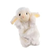 FUNOMOCYA Animal Shaped Sheep Hand Puppet Plush Interactive Soft Pacifying Glove Puppets for Party Festival Gift with Comfortable Touch and Craftsmanship Random Color