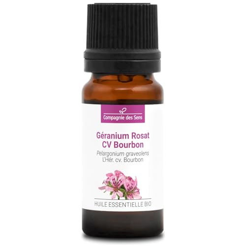 Geranio Rosado CV Bourbon BIO – 10 mL – Aceite Esencial Premium – 100% Puro, Natural – Garantía ChromaCert® – Quimiotipado e Integral