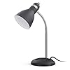 LEPOWER Metal Desk Lamp, Eye-Caring Table Lamp, Study Lamps with Flexible Goose Neck for Bedroom, Home Office (Matte Black)