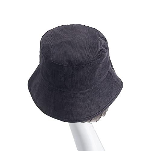 Fsysm Solid Color Sun Hats Corduroy Outdoor Sun Hat Men And Women Outdoor Fishing Sun Hats Fisherman Hat (Color : Black, Size : One Size) #TOP2