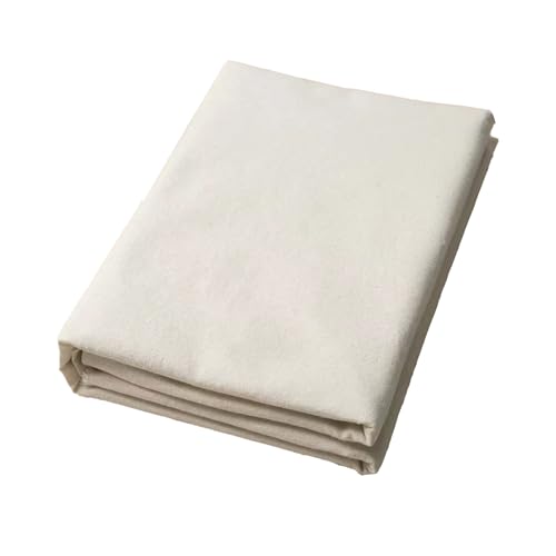yihaile Tela Calicó 100% Algodón Natural Sin Blanquear 1 PCS 100% 1M x 158cm Tela de Algodón Calico Resistente al Desgaste Tela Loneta por Metros para Coser Almohadas Manteles Bolsos