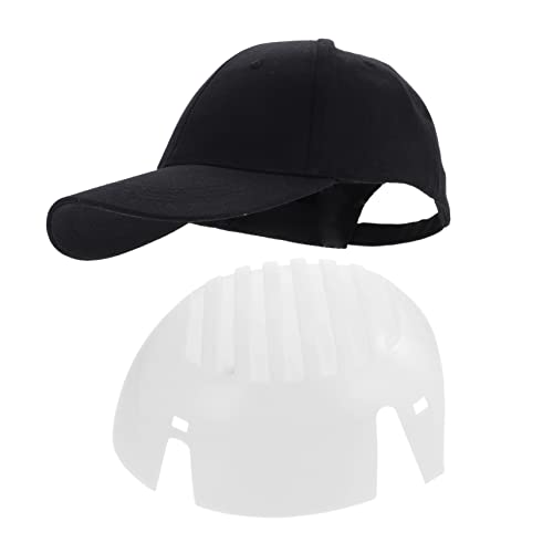 Cabilock Casquette De Sécurité Ajustable avec Insert Anti-Chocs pour Hommes Casquette Noire Coque Krpe Protection pour Travail Activités Extérieures