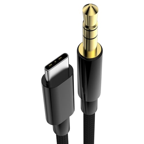 AUX Cord for iPhone 15,2-Pack USB C to 3.5mm Aux Audio Cable for iPhone 15 Plus/15 Pro/15 Pro Max,Galaxy S23,S22,S21,Android,iPad Pro,Pixel,Headphone,Type C to 1/8" Male Hi-Fi Stereo Jack Cord 3.3FT