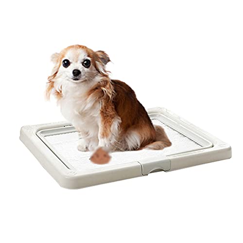 Hondentrainingstoilet, Afneembaar Draagbaar Puppy-gaas-trainingspotje met Muurkolom, Hondenbak Hondentrainingsbak met Plasschot voor Grote Kleine Middelgrote Huisdieren (3