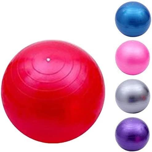 Pelota de fitness Pilates Pelota de yoga Pelota de fitness Pelota de parto Bola suiza con bomba de aire Entrenamiento de equilibrio Fitness Oficina en el hogar (Color: Rosso)