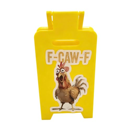 Lustige Schreibtischdekoration, lustiges Hahnmuster, Tischdekoration, Neuheit Hahnschild, für Hotel, Wohnheim, Meetingtische, Arbeitsplatz, Theke, Bar, Bauernhaus, Regalhöhle