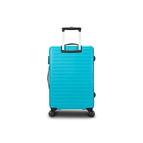 Image of THE ASSEMBLY Large Check in 28 Inches & Cabin Luggage 20 Inches Polycarbonate Set of 2 - Premium Hardsided Suitcase Trolley- Teal