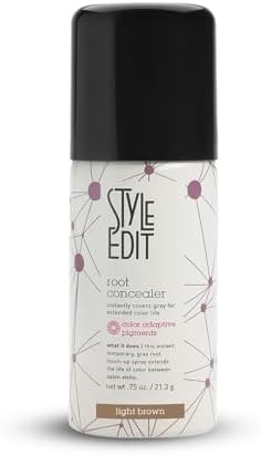Style Edit Travel Size Root Touch Up Spray, Light Brown, 0.75 oz