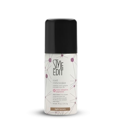 Style Edit Root Touch Up Spray for Light Brown Hair | Cover Up Hair Color for Gray Hair Coverage |