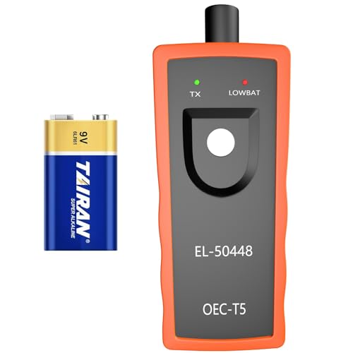 EL-50448 TPMS Relearn Tool with Battery Chevy TPMS Reset Tool for Cadillac GMC Buick GM Tire Pressure Sensor Reset Tool Chevy Tire Pressure Monitoring System Sensor TPMS Programming Tool