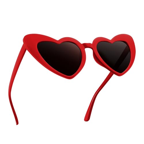 Heart Sunglasses for Women Halloween Glasses Wedding Accessories Rainbow Valentines Day Accessories Party