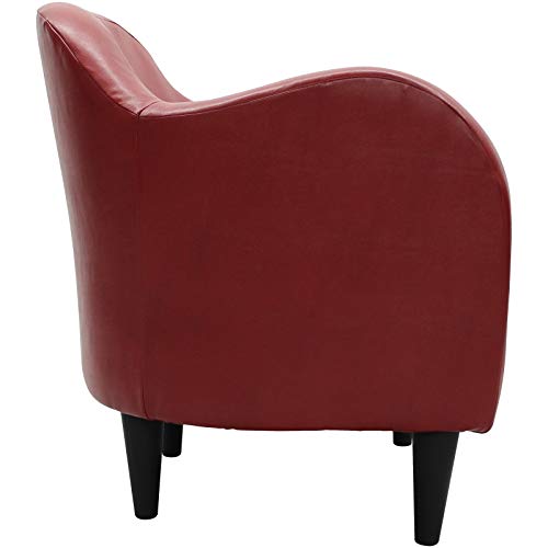 Image of Lakdi The Furniture Co. Modern Home & Living Room Lounge Chair Furniture |Upholstered in Leatherette | Internal Structure Made in Solid Wood |- (151851281)