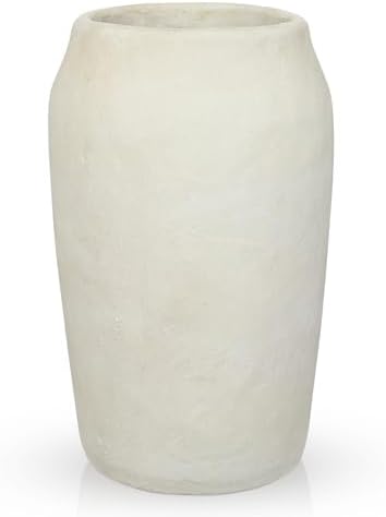 Vase rustique de 30 cm pour fleurs - Vase en ciment de 12 pouces ...