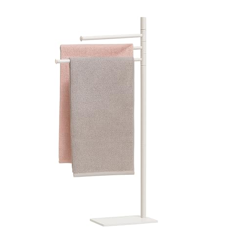 Relaxdays Porte-Serviettes Non Fixe, 3 Barres Mobiles, H x L x P : 83 x 33,5 x 14 cm, pour la Salle...