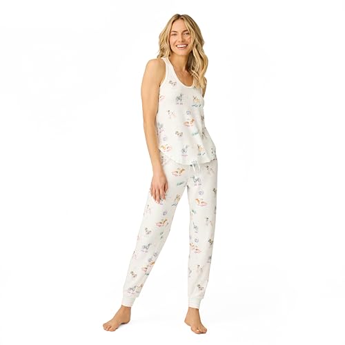 PJ Salvage Women's Roll with It Collection Tank and Jogger Pj Set