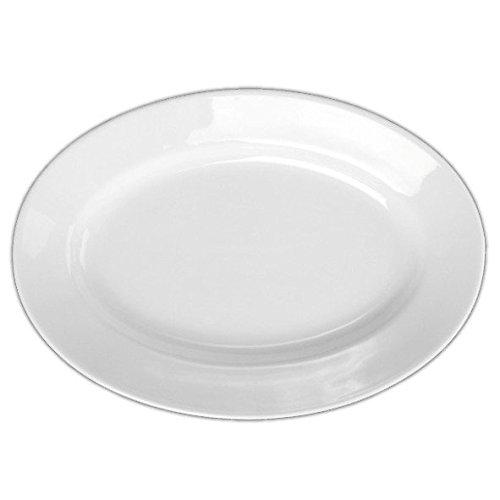 Plat Ovale Italy Profonde Blanc Holst Porcelaine 33,5 cm