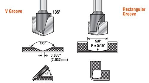 Amana Tool - 45794 Carbide Tipped Double Edge Folding V