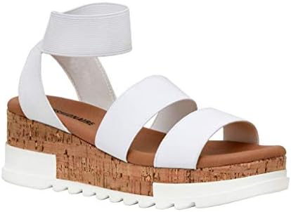 amazon white platform sandals