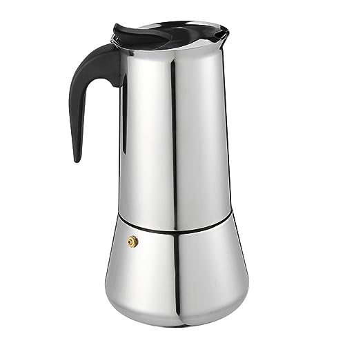 TOPPERFUN Cafetera De Cafetera De Acero Inoxidable Para Espresso Hogar Tienda Fácil De Usar y Duradera