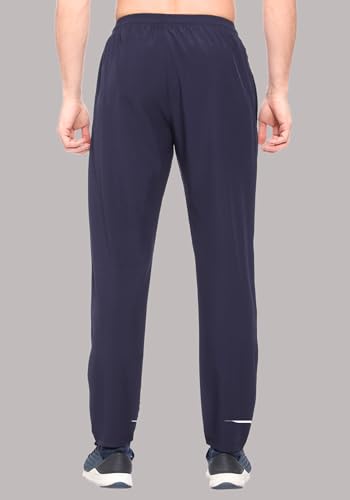 Image of Men's Ns Lycra Spandex Mixx Polyester Sports Trackpants with Both Side Zipper Pockets