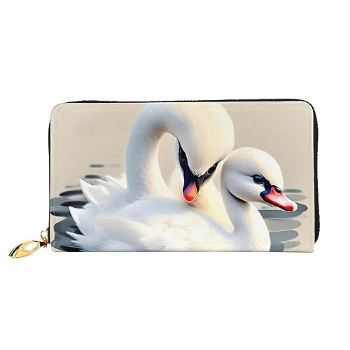 Portefeuille de voyage pour femme grand format noir zippé