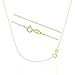 KEZEF Creations Sterling Silver with Gold Overlay 1.3mm Cable Chain Necklace 30"
