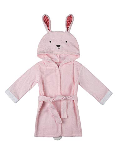Clothink Baby Cotton Hooded Towel Bathrobe, Animal Theme Party Custume Pajamas Sleepwear for Unisex Baby