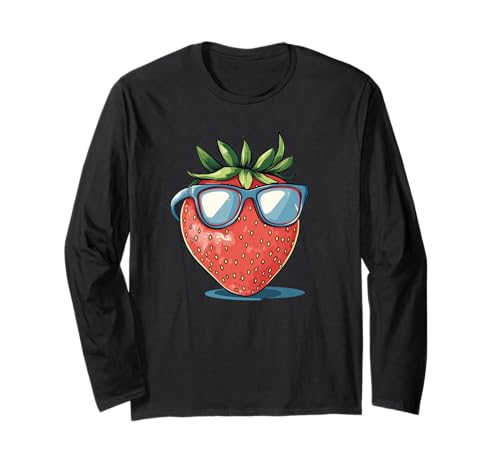 Disfraz de copas de fresa afrutada para amantes de las frutas Manga Larga