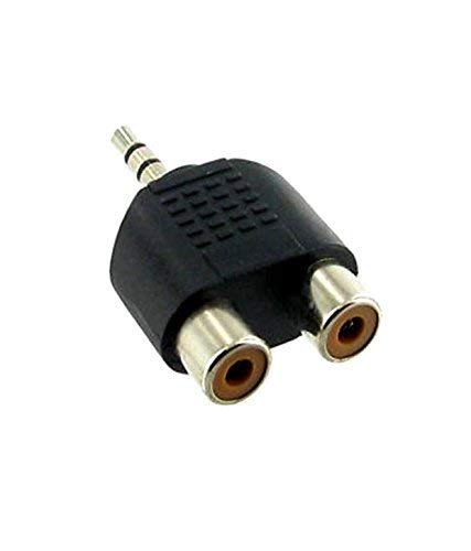 Flymaster Micro RCA Female to 3.5mm Aux Stereo Male Jack Connector Converter - Pack of 2-image-32