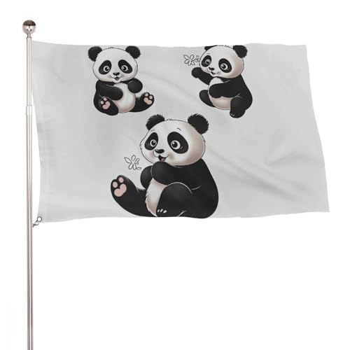 Drapeaux de jardin panda pour créer une ambiance chaleureuse de bienvenue