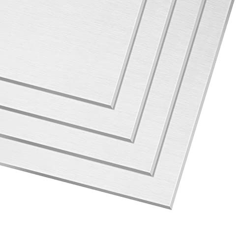 Image of DAJAVE 6061 6x12 Aluminum Sheet 1 /16 Inch Aluminum Plate, Thin Aluminums Sheet Metal 1.5mm Aluminums Metal Plate with Protective Film, Finely Polished and Deburred, for Crafting, Industry