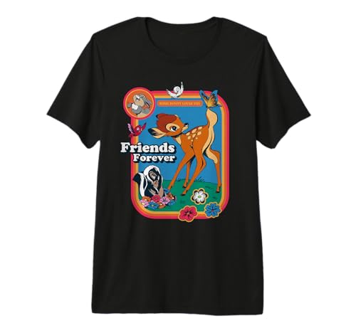 T-shirt haut de gamme Bambi Friends Forever Disney au textile premium