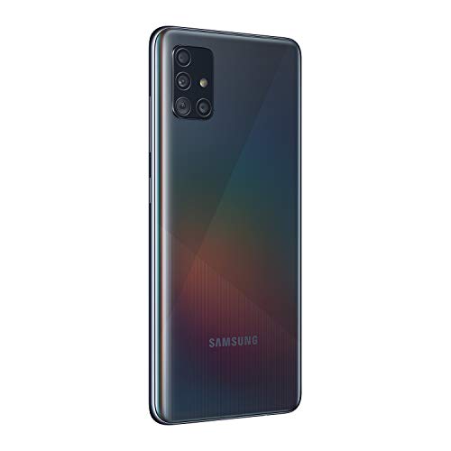 Samsung Galaxy A51 Factory Unlocked Cell Phone | 128GB of Storage | Long Lasting Battery | Single SIM | GSM or CDMA Compatible | US Version | Black