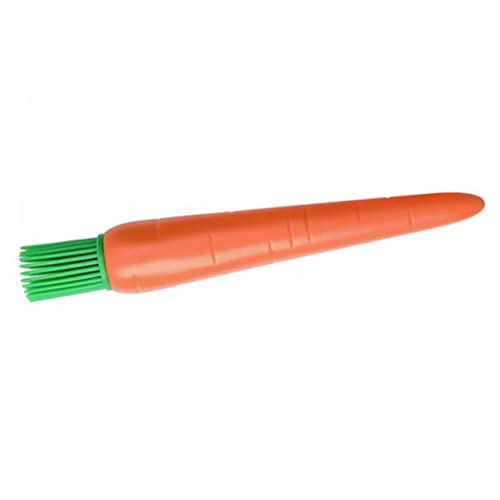 BESPORTBLE Carrot Shape Basting Brush Premium Kitchen Tool for Baking Non-stick Reusable Comfortable Grip High-temperature Resistant for Marinades Sauces