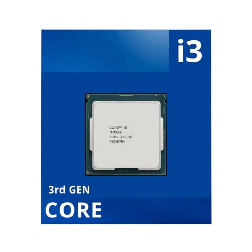 Image of Core i3 3rd Generation Desktop Processor, 3.3GHz Clock Speed, LGA 1155 Socket, 6MB Cache, 77W TDP