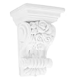 jojofuny Europäischer Stil Corbels Vintage Dekorative Geschnitzte Wandkonsolen Weiß...