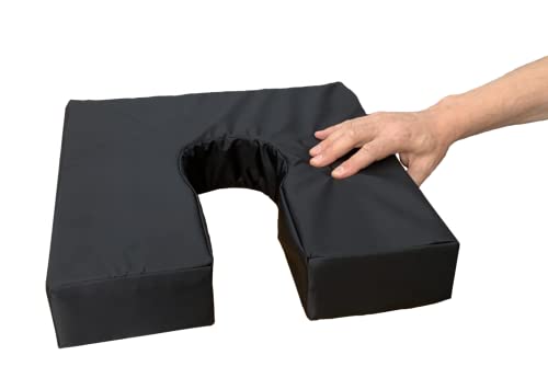 Gar Medical Coussin Anti-escarres en Forme de Fer à Cheval, imperméable et Respirant, en Mousse Anatomique HR Comfort - Coussin pour hémorroïdes et Coccyx,...