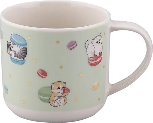 mofusand Moff Sand, Sweets Mug, 10.1 fl oz (300 ml), Diameter 3.1 x 3.1 inches (9 x 8 cm), Macaron, Tableware, Moffsand, Miscellaneous Goods, Cats, Women’s, Gift, Birthday, Made in Japan, Green mofusand Moff Sand, Sweets Mug, 10.1 fl oz (300 ml), Diameter 3.1 x 3.1 inches (9 x 8 cm), Macaron, Tableware, Moffsand, Miscellaneous Goods, Cats, Women’s, Gift, Birthday, Made in Japan, Green