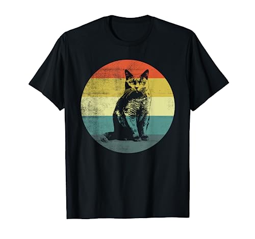 Gato Retro Vintage Design British Shorthair Camiseta