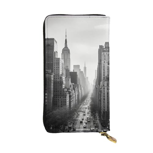 Portefeuille pour femme grande capacité et porte-cartes de voyage en cuir long