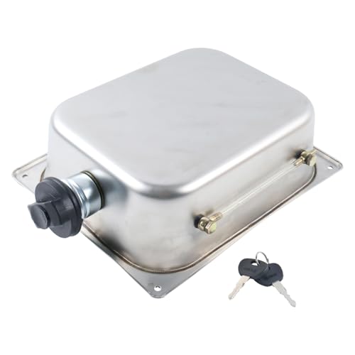 ZTUOAUMA 7L 7-Litre Stainless Steel Capacity Fuel Gasoline Petrol Tank with Safety Lock and 2 Keys Compatible with Eberspacher Webasto Diesel Parking Heater Gas Engines