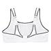 Full Figure Plus Size High Impact Wonderwire Sports Bra Underwire #9066 White/Gray