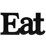 Hobby Lobby MDF Word Black Eat Wood Wall Hanging Kitchen Home Décor